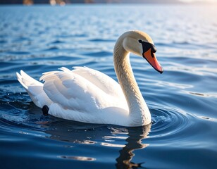 Naklejka premium A charming collection of high-resolution bird portraits including white swans, owls, baby chicks, cormorants, and hens with unique textures and expressive features