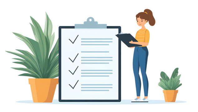 KYC checklist hovering over financial documents as a company employee ensures regulatory verification procedures