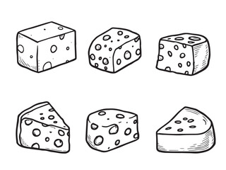 cheese doodle icon design