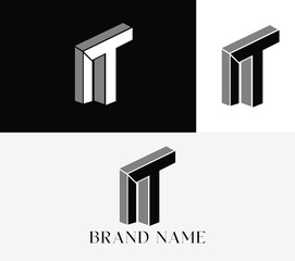 IT logo design, IT monogram logo ideas, IT vector designs, IT designs, TI logo design vectors