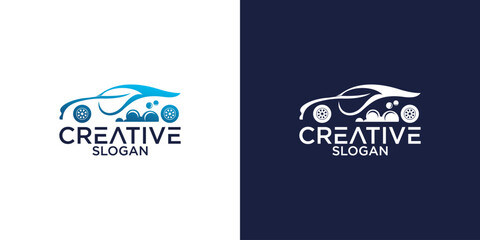 car silhouette logo vector design