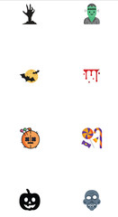 Ladybug and Insect Vector Icon Set for Nature and Web Design