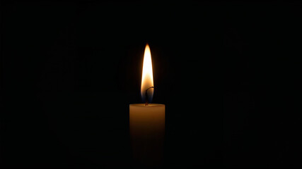 Illuminating darkness with a single candle flame