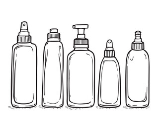 cream bottle icon outline collection