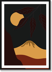 Hand drawn flat poster design