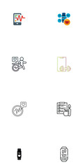 Vector Icon Set Featuring Web Design Symbols for Business and Communication