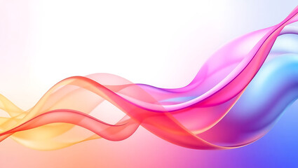 Abstract Gradient Wave Background with Soft Colors and Light  
