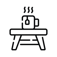 Check out this linear icon of living coffee table