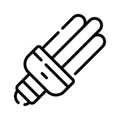 A clean outline icon of eco energy saver