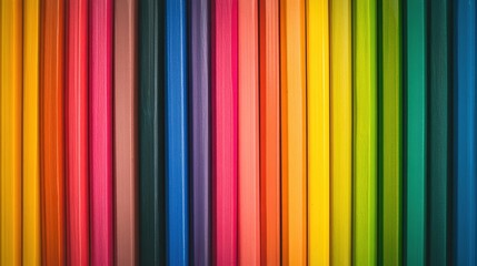 Vibrant Background of Colorful Strips in Rainbow Palette for Design Use