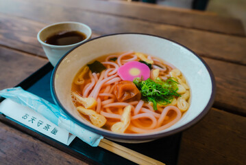 Pickled plums udon in Wakayama, Japan