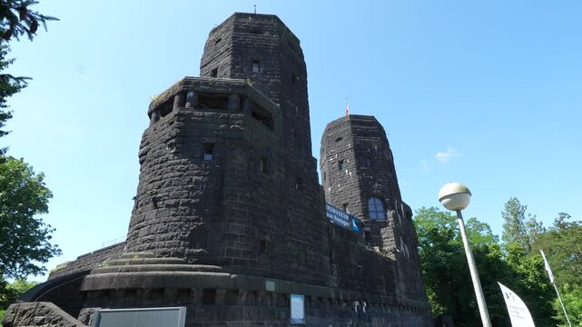 bridge at Remagen, The Ludendorff Bridge, Remagen Bridge, Word war 2 monument. Rhine river. Germany.