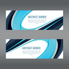 Vector abstract design web banner template. Web Design Elements - Header Design. Abstract geometric web banner template on grey background. Modern.