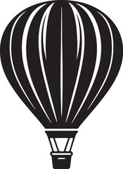 Obraz premium Vintage Hot Air Balloon Flight Silhouette
