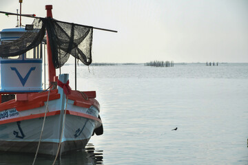 fishing boat in the harbor