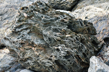 rock in the sea