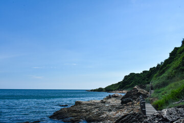 the coast of the sea