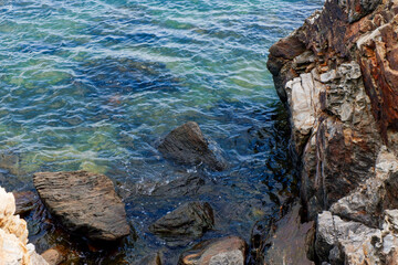 rocks in the sea
