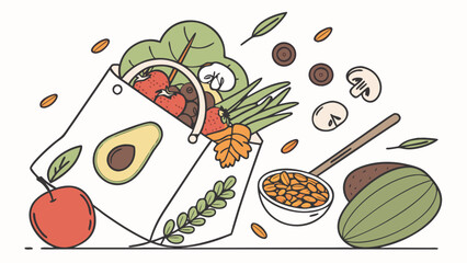 Climate change in colorful style, happy mood - vector illustration