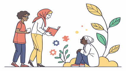 Climate change in minimal style, creative mood - vector illustration