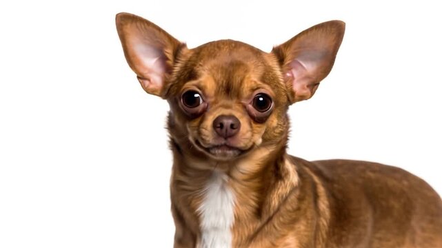 Adorable Chihuahua Portrait, Close-up, Studio Shot