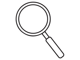 MAGNIFYING GLASS SILHOUETTE