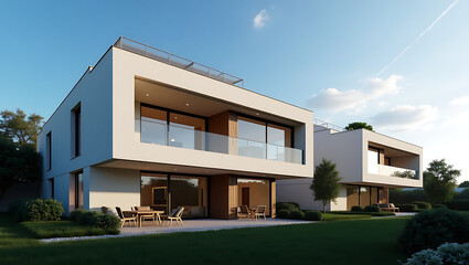 modern house on a sunny day