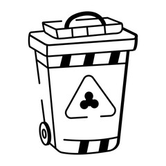 A doodle style icon showing file rack
