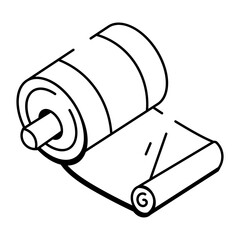 A doodle style icon showing file rack
