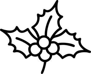 Black and white vector illustration of an abstract autumn flower design with a leaf silhouette