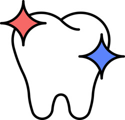 Tooth vector icon stock illustration