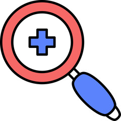 Medical Research vector icon stock illustration