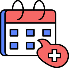 Check-up Appointment vector icon stock illustration