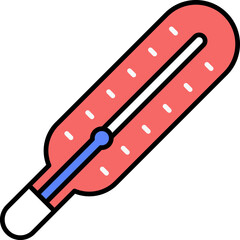 Thermometer vector icon stock illustration