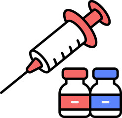 Vaccination vector icon stock illustration