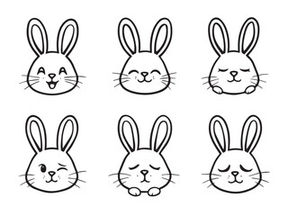 rabbit bunny doodle vector art