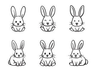 rabbit cute animal clipart