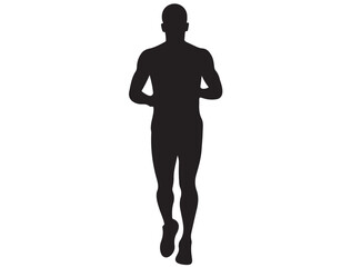 MAN RUNNING SILHOUETTE