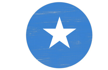somali flag with paint strokes
