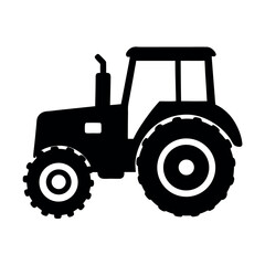 Obraz premium Excavation trencher machine for digging trenches Silhouette Vector illustration