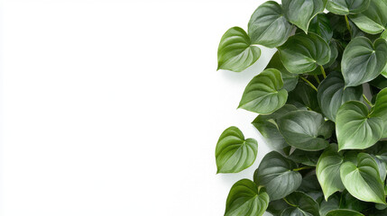 Lush green leaves create vibrant and fresh atmosphere, perfect for enhancing any space with natural beauty
