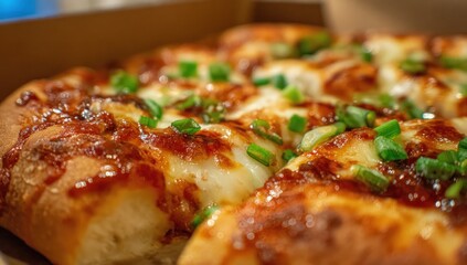 Close-up of pizza slices