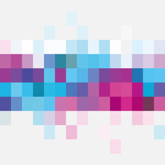 Colorful Pixel Wave Pattern in Blue, Pink, and Purple Tones