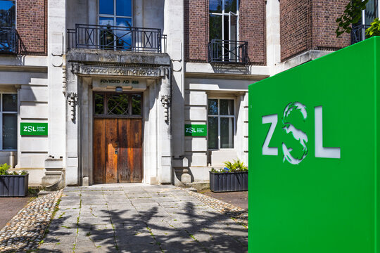 ZSL Zoological Society of London headquarters entrance. London, UK, 2 June 2024