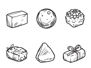 Soap bar vector sketch clean design