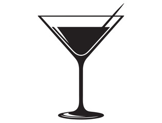 MARTINI GLASS SILHOUETTE