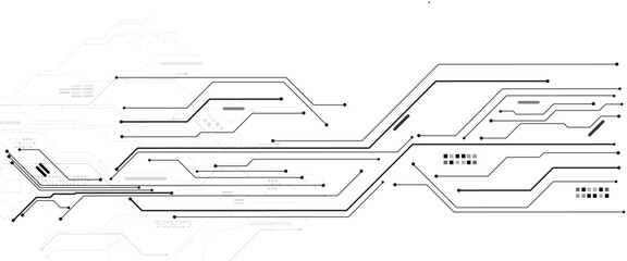 Abstract digital technology futuristic internet network speed connection white background. Technology background with crossed lines and dots.