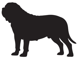 MASTIFF DOG SILHOUETTE