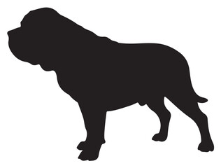 MASTIFF DOG SILHOUETTE