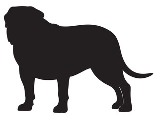 MASTIFF DOG SILHOUETTE